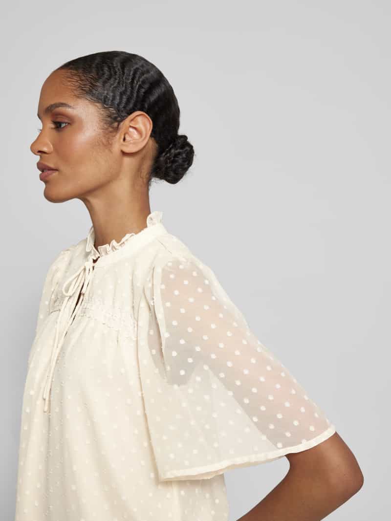 Vero Moda Regular fit blouse met kantdetail model 'LEAH'