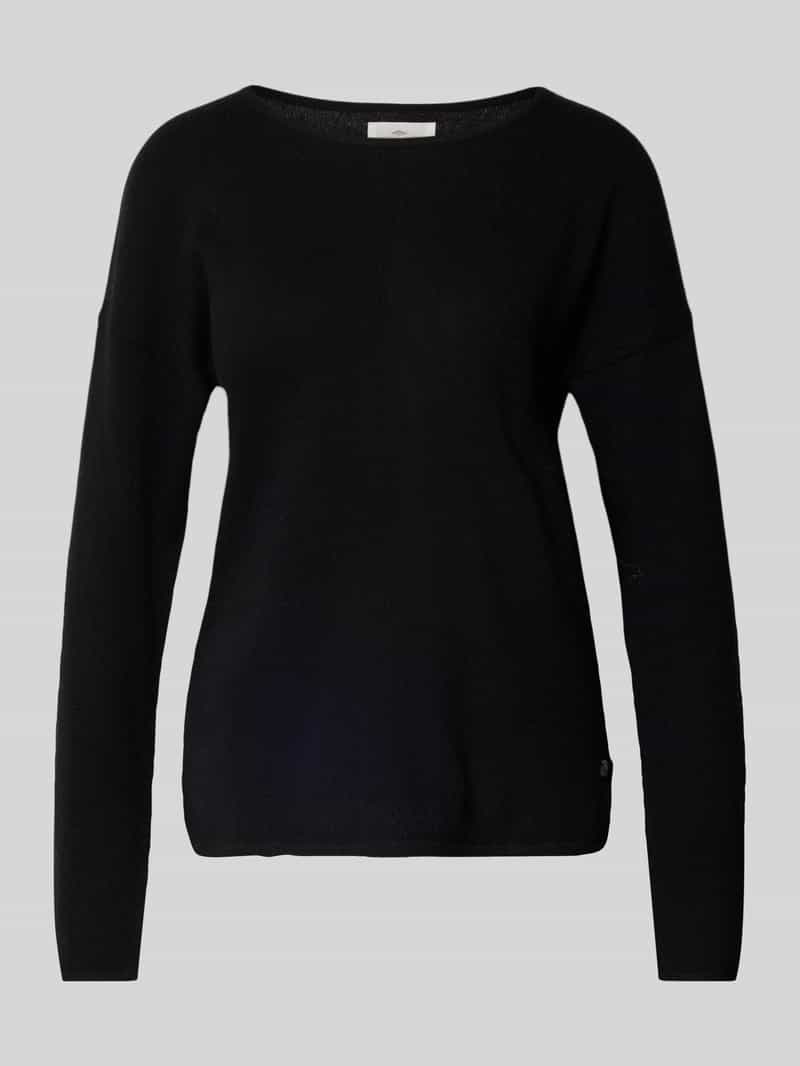 FYNCH-HATTON Gebreide pullover van puur kasjmier met ronde hals