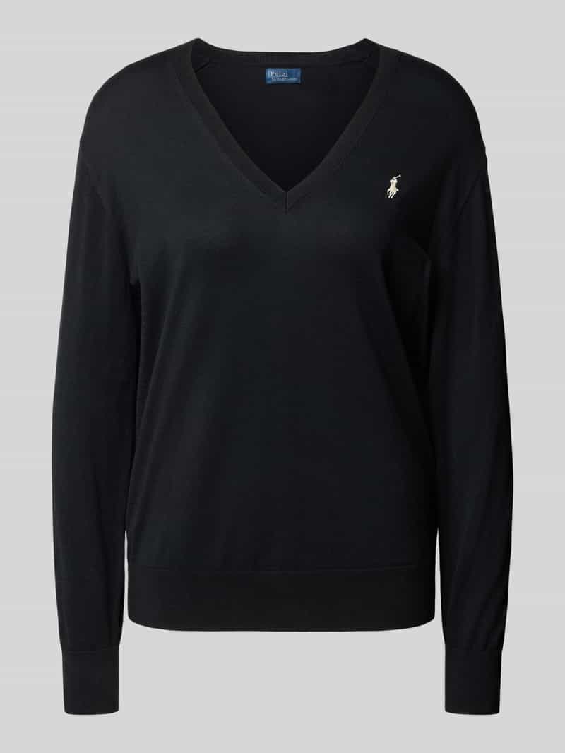 Polo Ralph Lauren Gebreide pullover met logostitching en V-hals