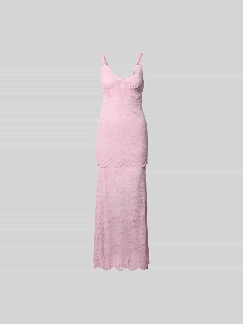 Maxi jurk met naadritssluiting