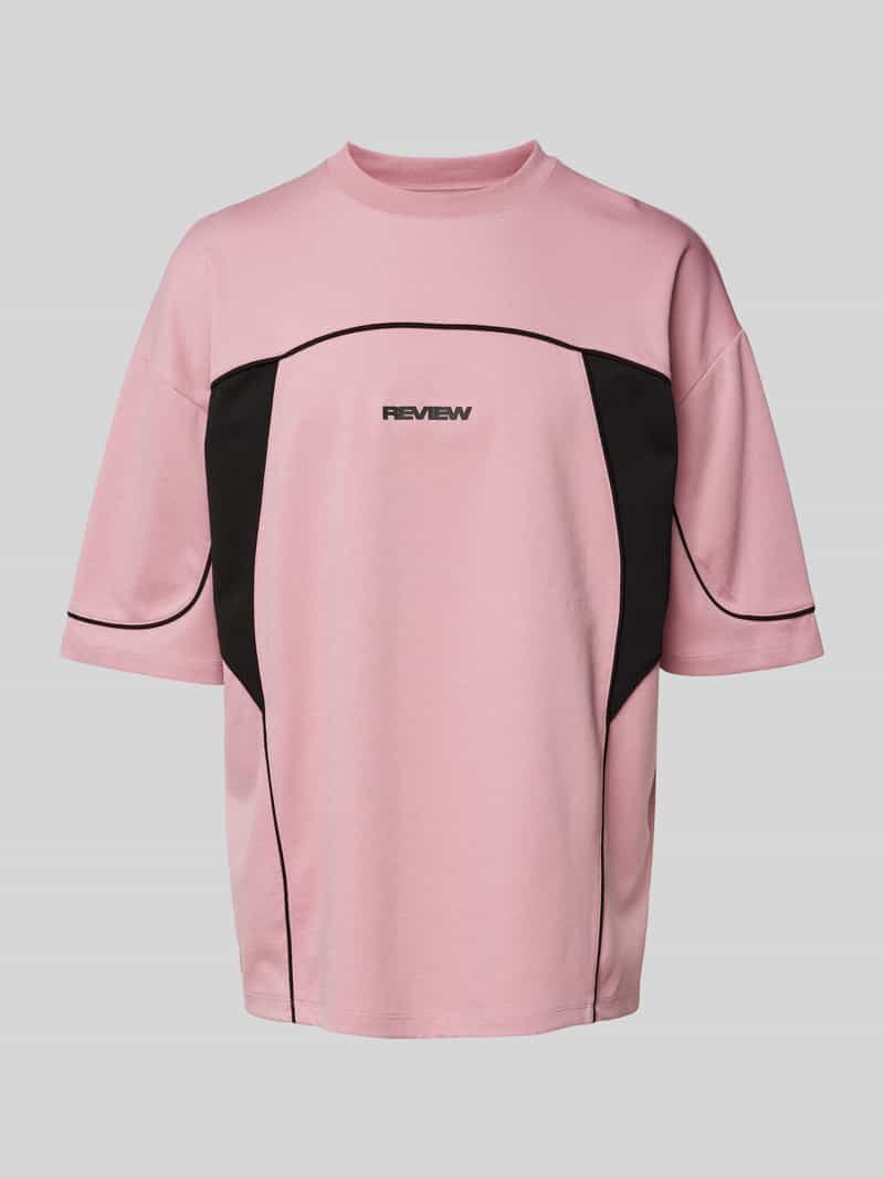 REVIEW Oversized T-shirt met labelprint