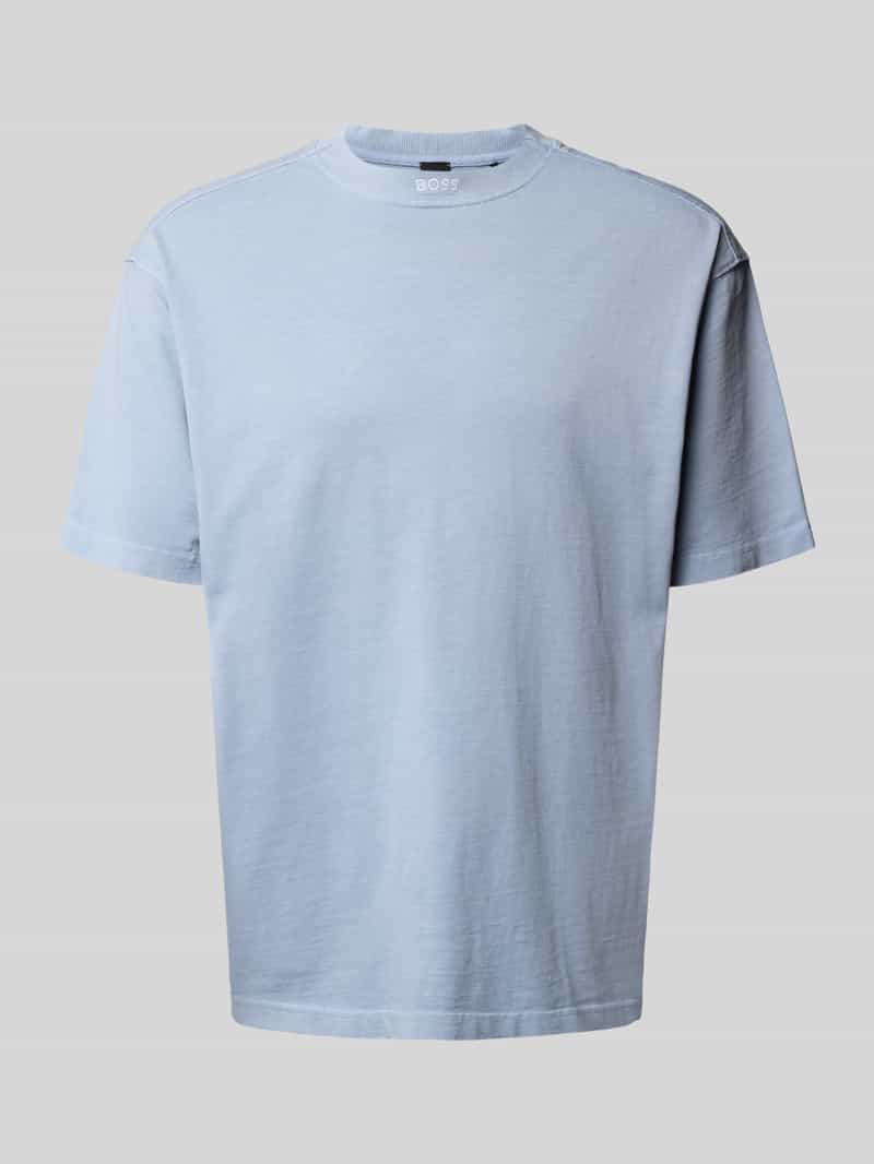 Boss Orange T-shirt Te Dye met een ronde hals