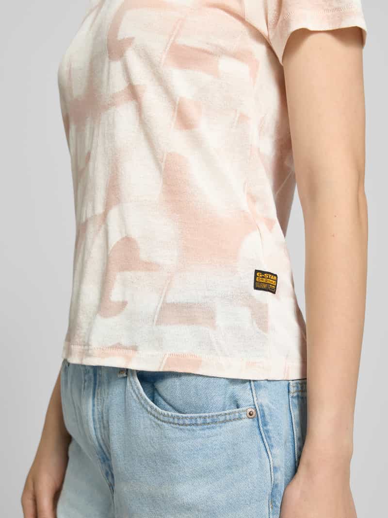G-Star Raw T-shirt met ronde hals en labeldetail