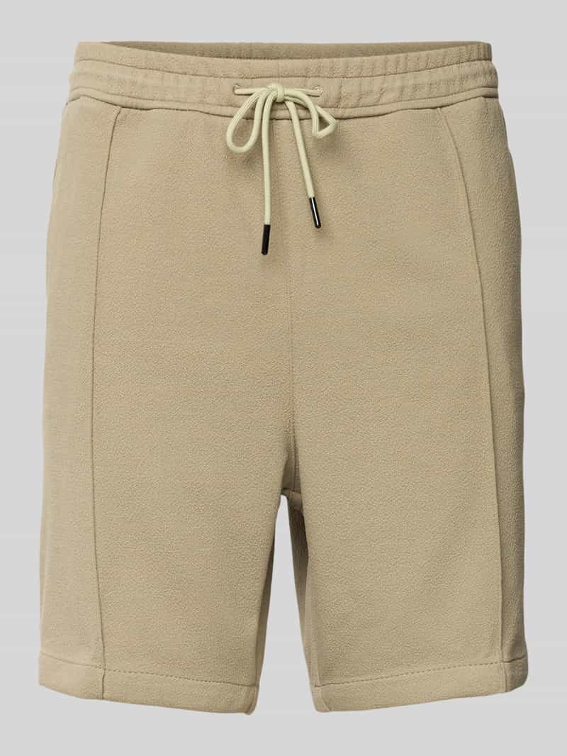HUGO Sweatshorts met labelprint model 'Ravis'