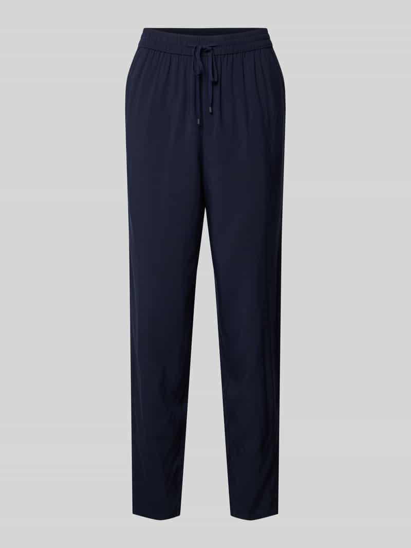 s.Oliver RED LABEL Stoffen broek van viscose met elastische band