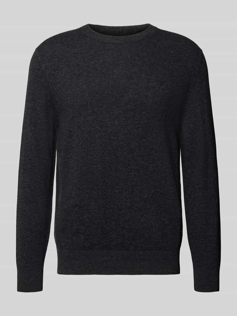 Marc O'Polo Regular fit pullover van katoenmix met scheerwol