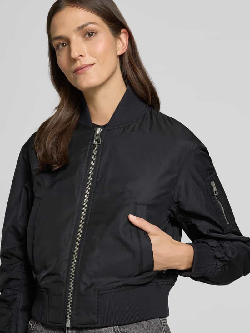 Marc O'Polo Relaxed fit bomberjack met ribboorden