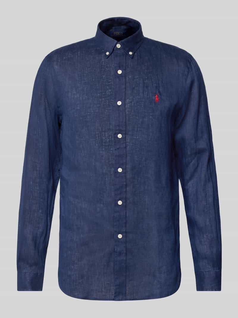 Polo Ralph Lauren Slim fit linnen overhemd met logostitching