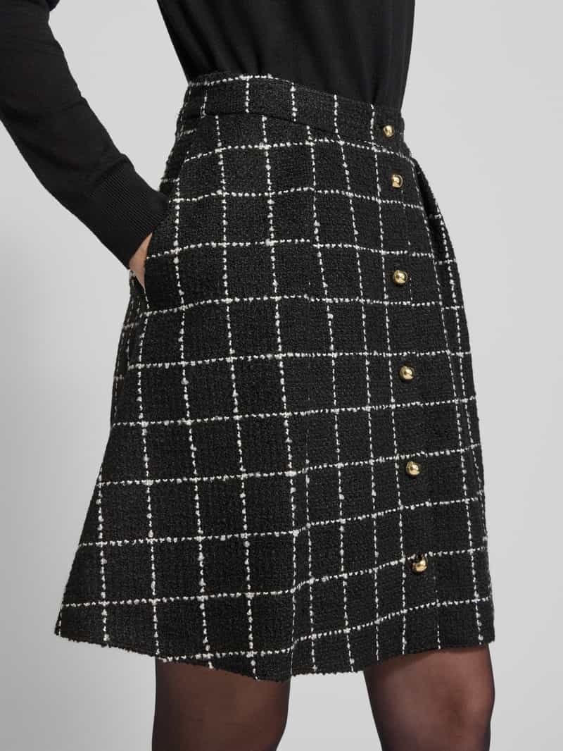 HUGO Uitlopende minirok met viscose model 'RIKLA-1'