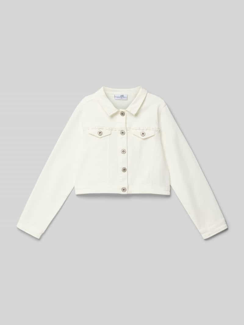 Happy Girls Regular fit jeansjack met kant