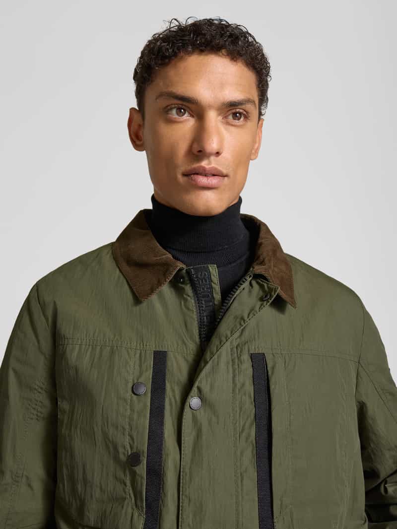 camel active Fieldjack met platte kraag van corduroy