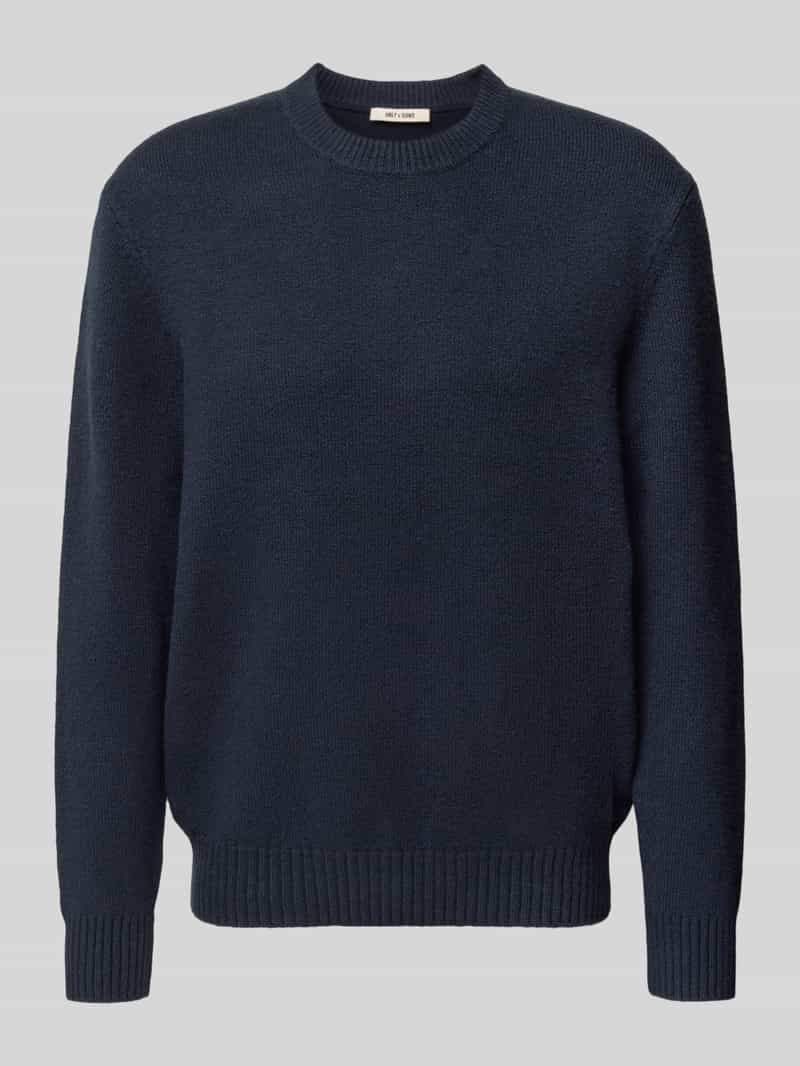 Only & Sons Relaxed fit pullover van katoenmix met wol model 'JAMES'