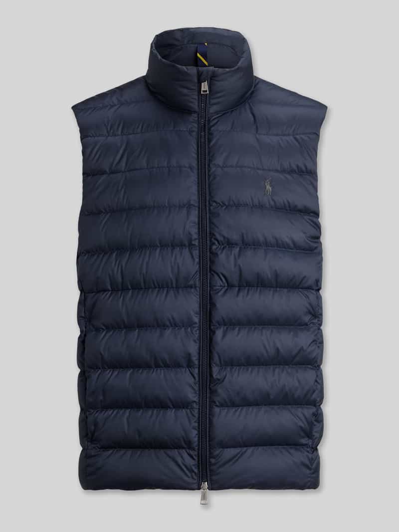 regular fit bodywarmer met gestikt logo
