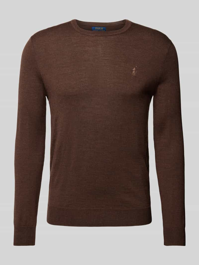 Polo Ralph Lauren Slim fit gebreide pullover van zuivere wol