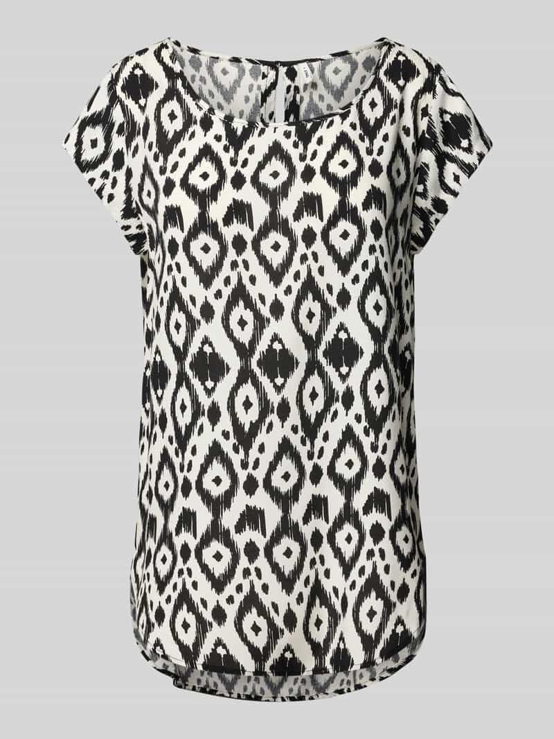 Only Regular fit T-shirt met druppelvormig rugdecolleté model 'NOVA'