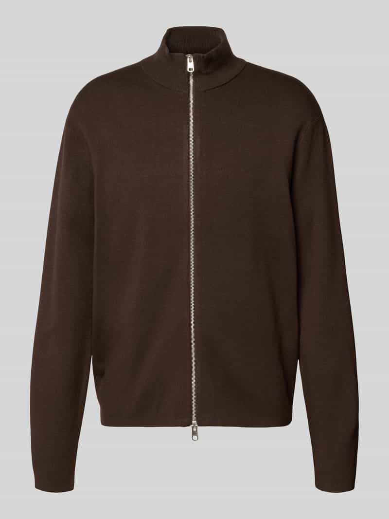 Selected Gebreid jack met tweewegritssluiting