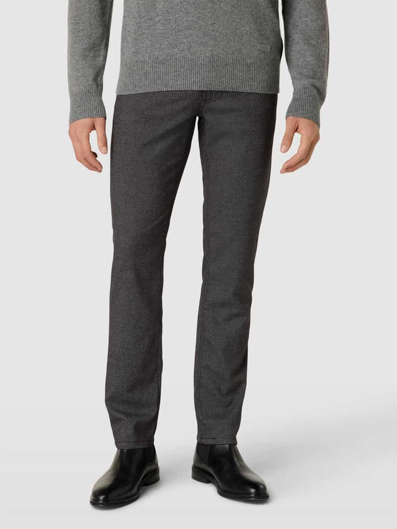 Regular fit stoffen broek met structuurmotief Christian Berg Men