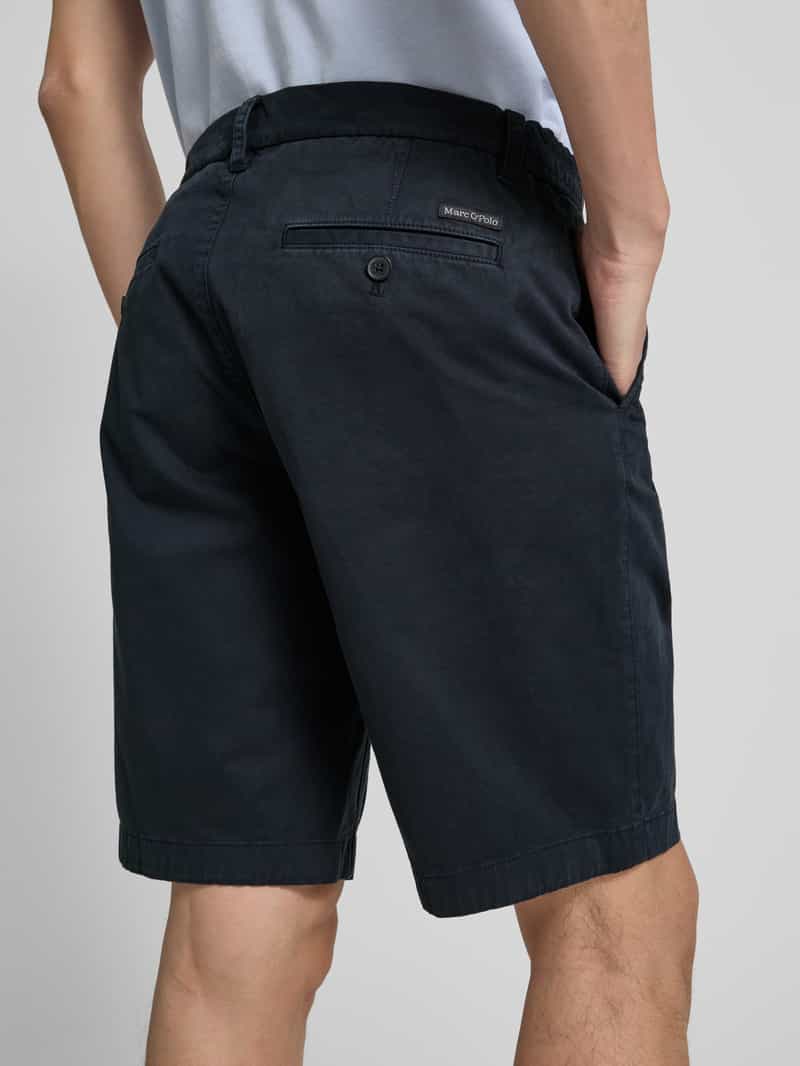 Marc O'Polo Regular fit bermuda van een mix van twill en katoen model 'RESO JOGGER'