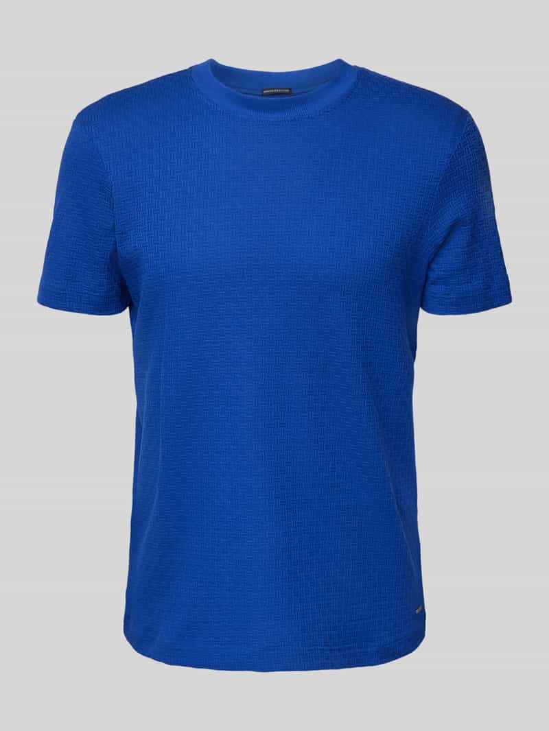 JOOP! Collection T-shirt met geribde ronde hals model 'Brandon'