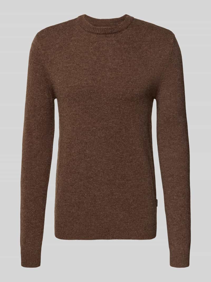 Blend Gebreide pullover met ribboorden model 'BRANKO'