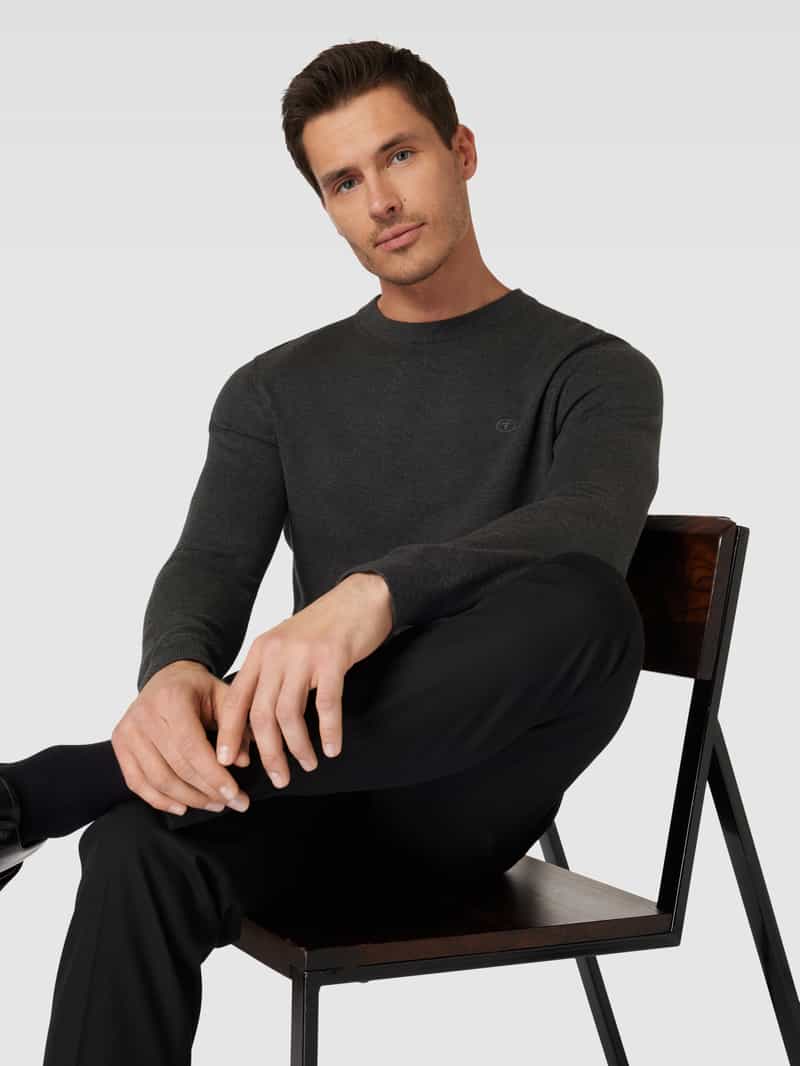 Tom Tailor Gebreide pullover met ronde hals