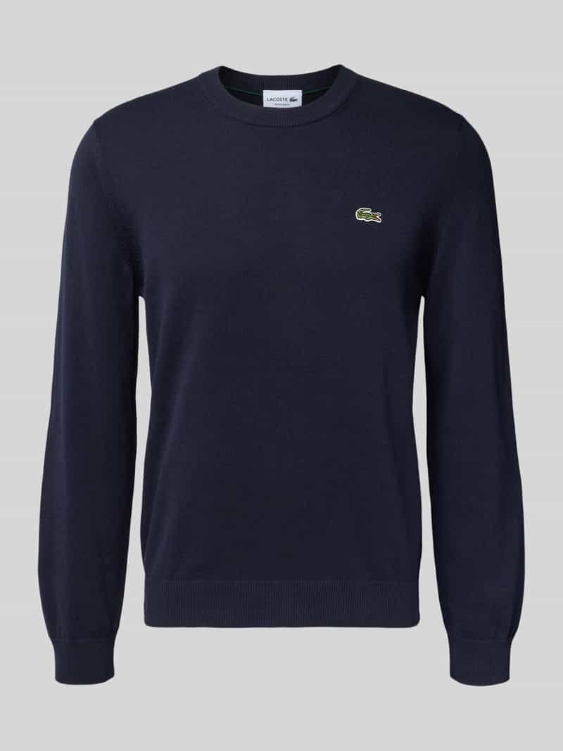 Lacoste Regular fit gebreide pullover van katoenmix