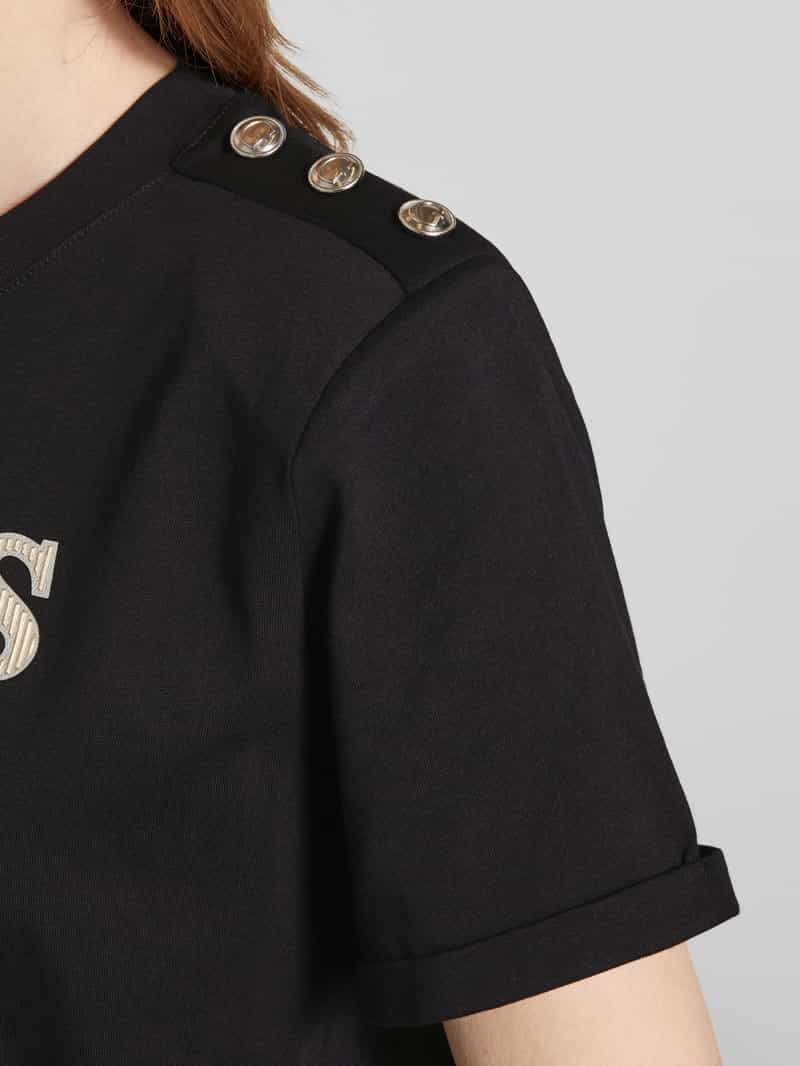 Guess Kort T-shirt met labelprint