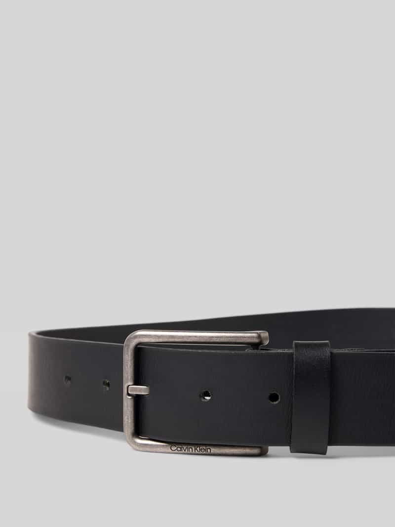 CK Calvin Klein Leren riem met doornsluiting model 'WARMTH BUCKLE'