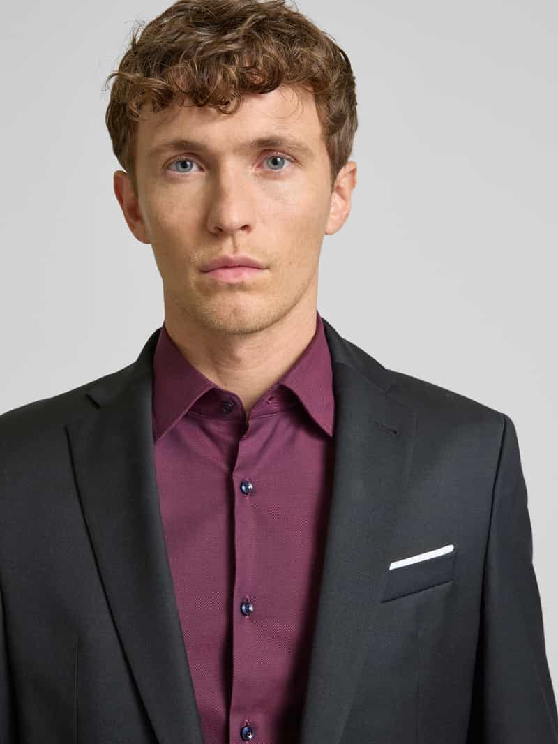 Boss Slim fit zakelijk overhemd met extra lange mouwen model 'Hank'