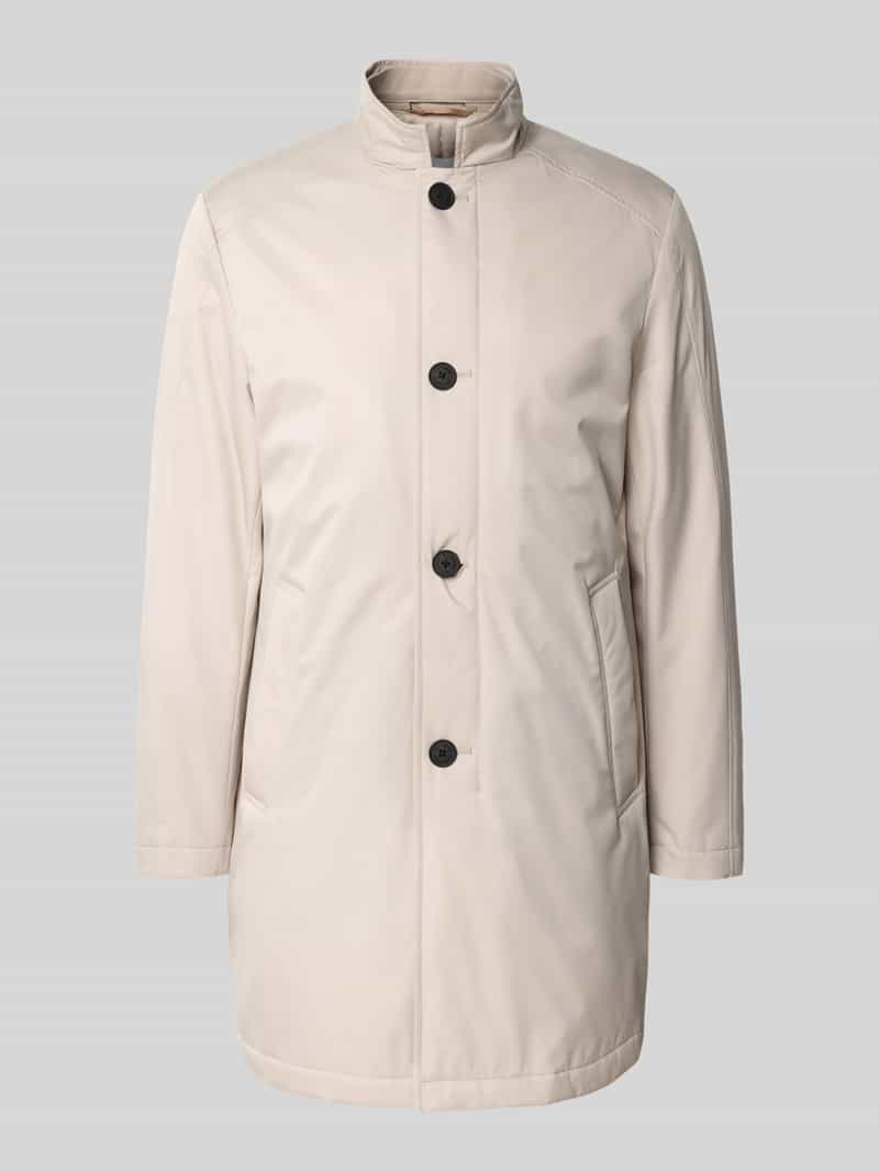 Roy Robson Nylon jas met opstaande kraag en steekzakken