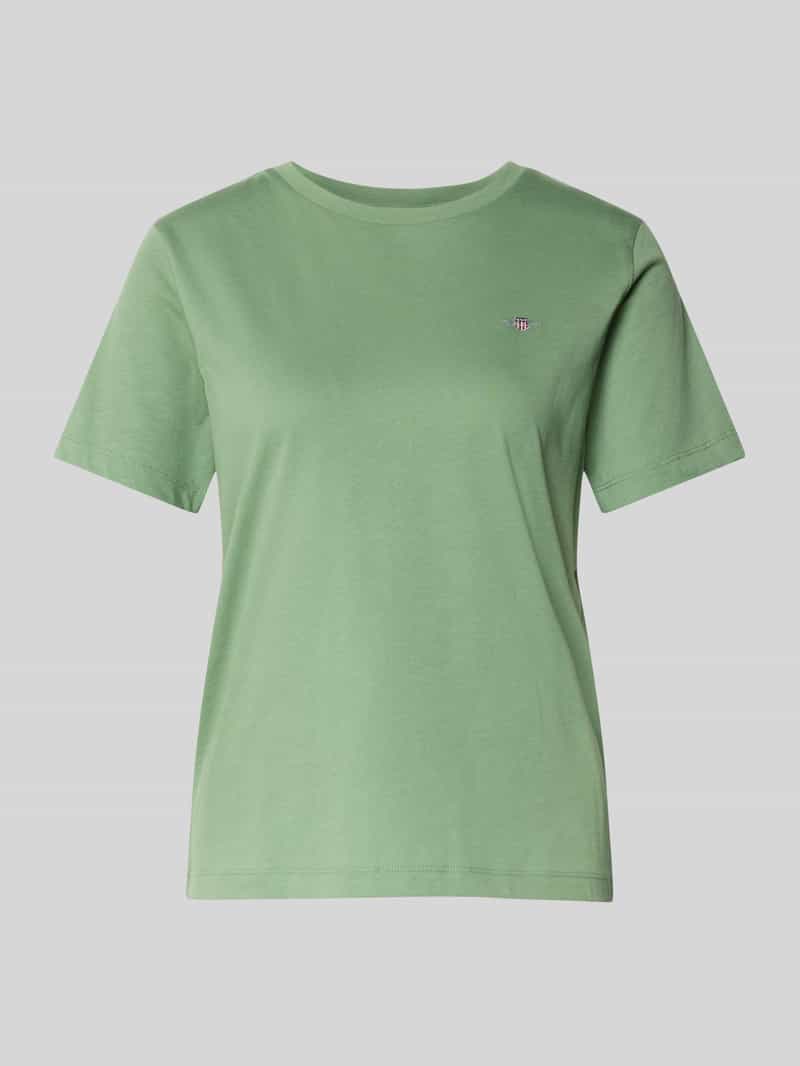 Gant T-shirt met labelstitching