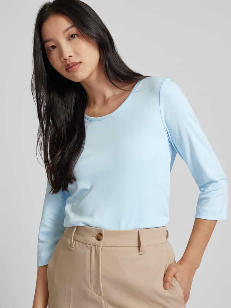 Christian Berg Woman T-shirt met 3 4-mouwen in effen design
