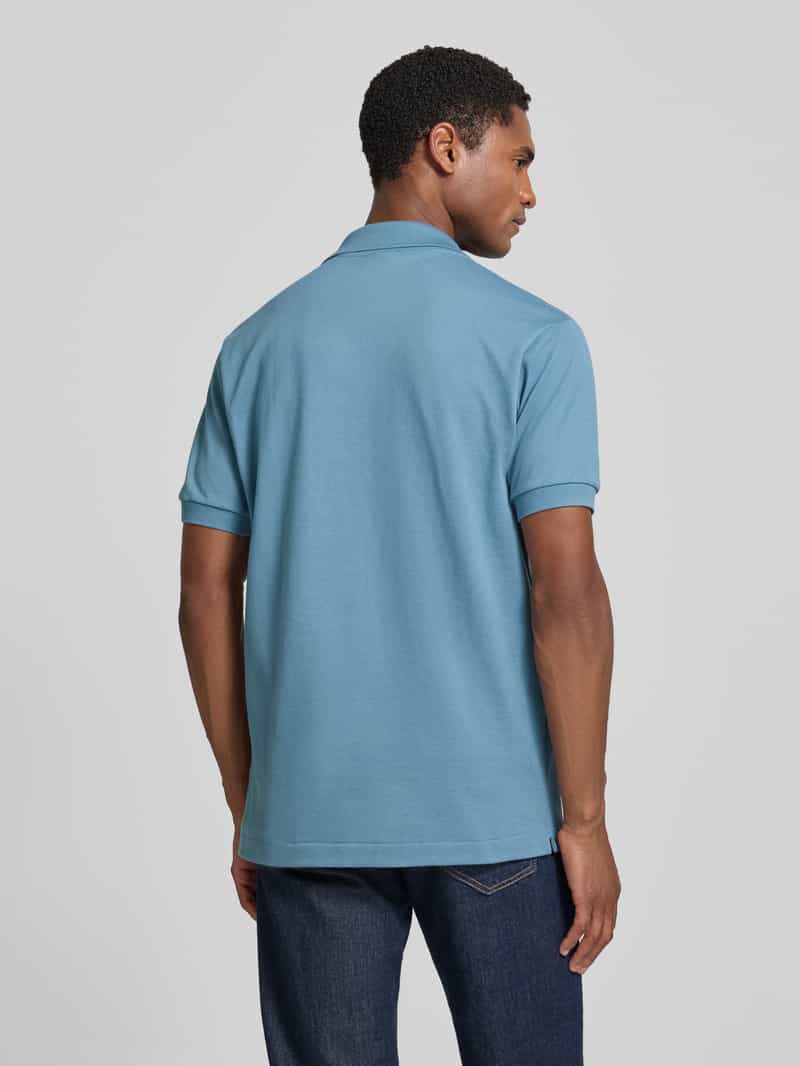 Lacoste regular fit poloshirt van puur katoen model 'CORE' rookblauw, foto 2