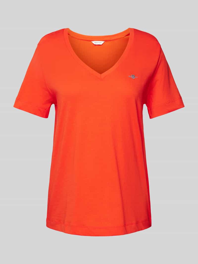 Gant T-shirt met labelstitching