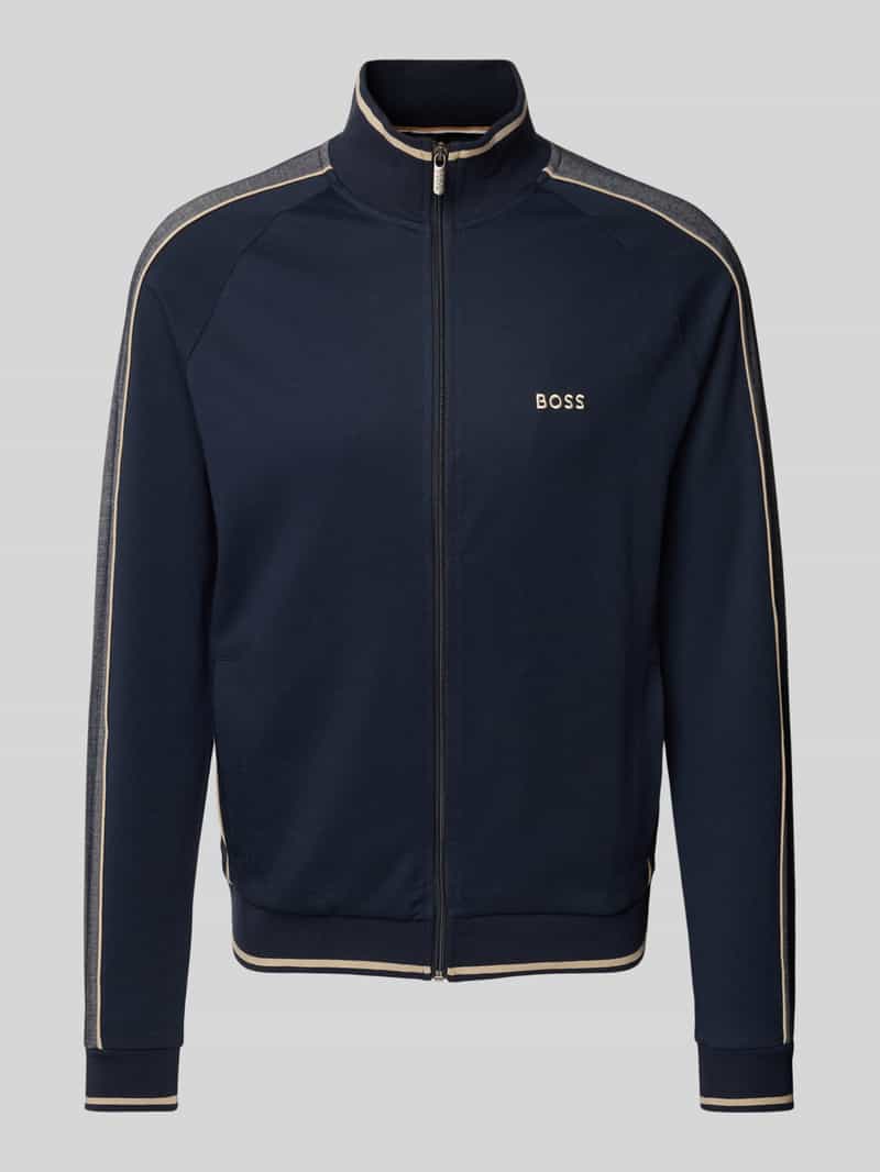 Boss Sweatjack met opstaande kraag