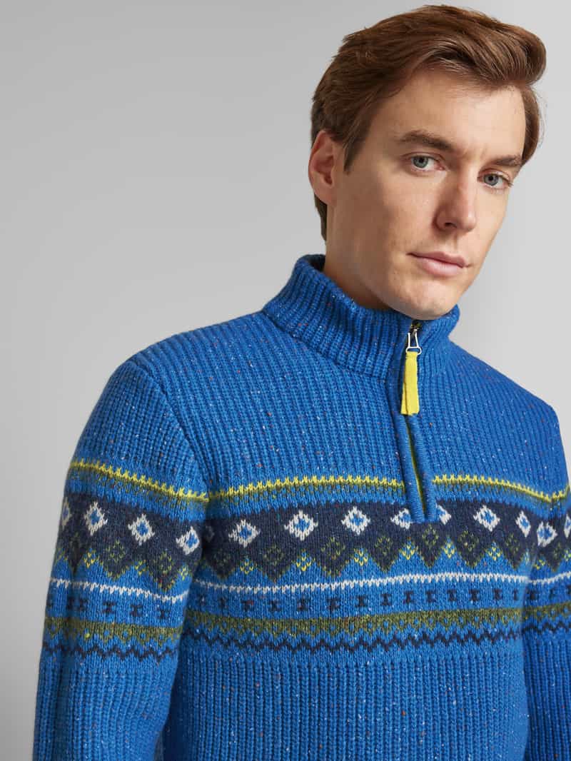 RAGMAN Wollen pullover met ribboorden