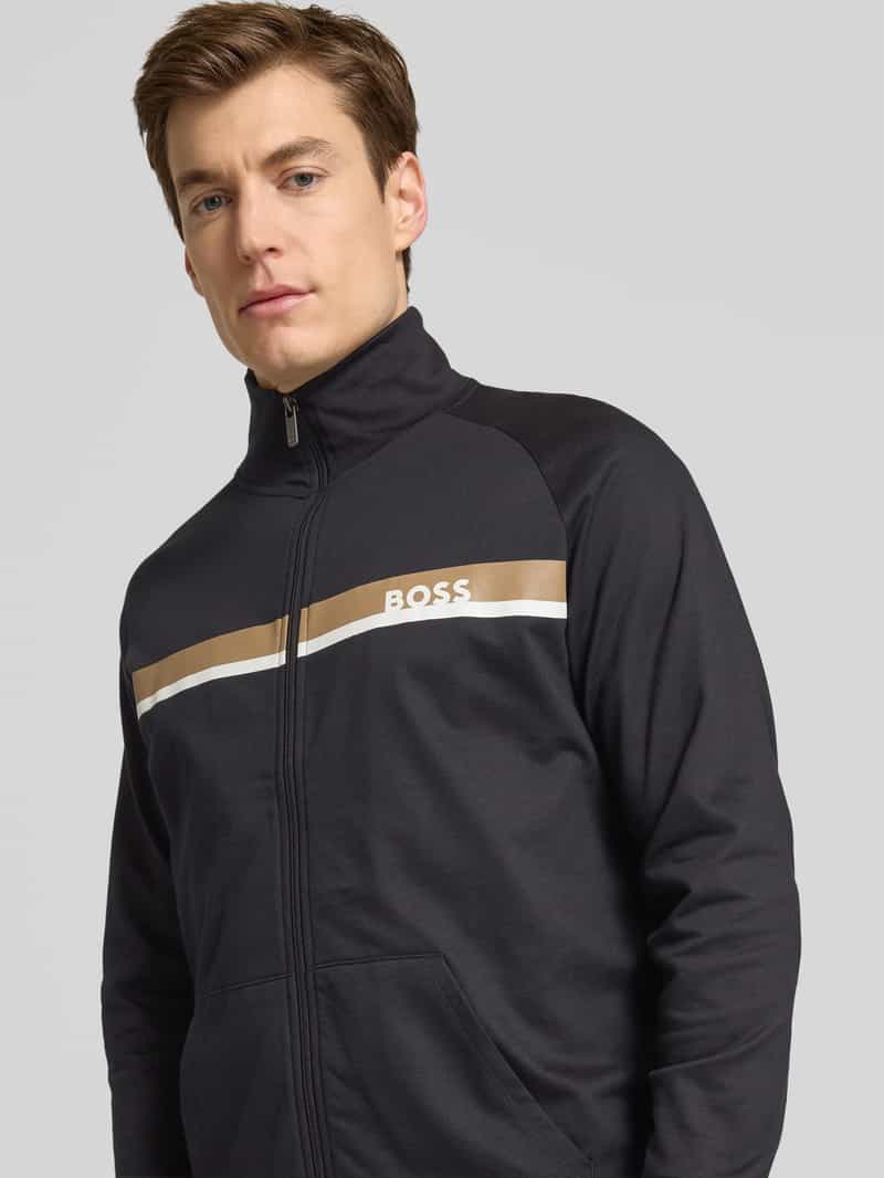 Boss Sweatjack met labelprint