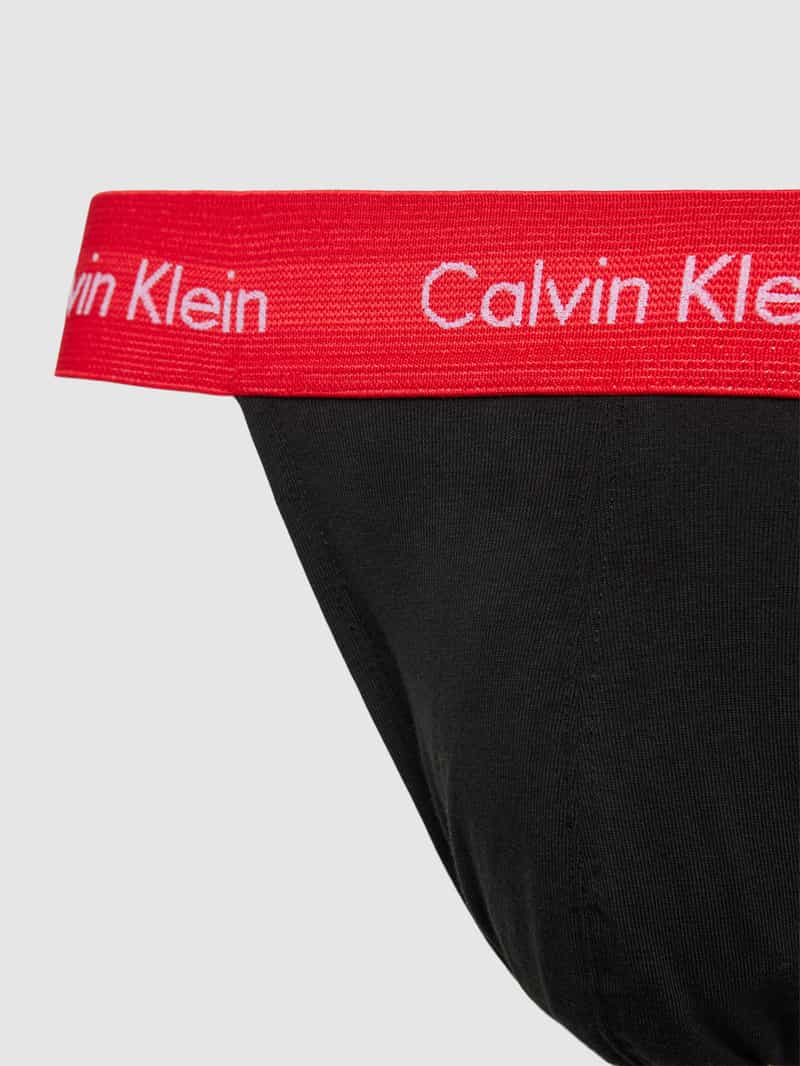 Calvin Klein Underwear String met label in band in een set van 3 stuks