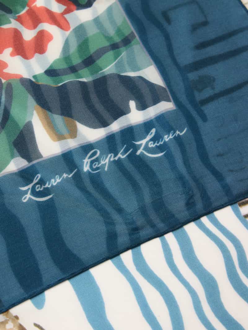 Lauren Ralph Lauren Sjaal van een mix van modal en belseta in all-over look