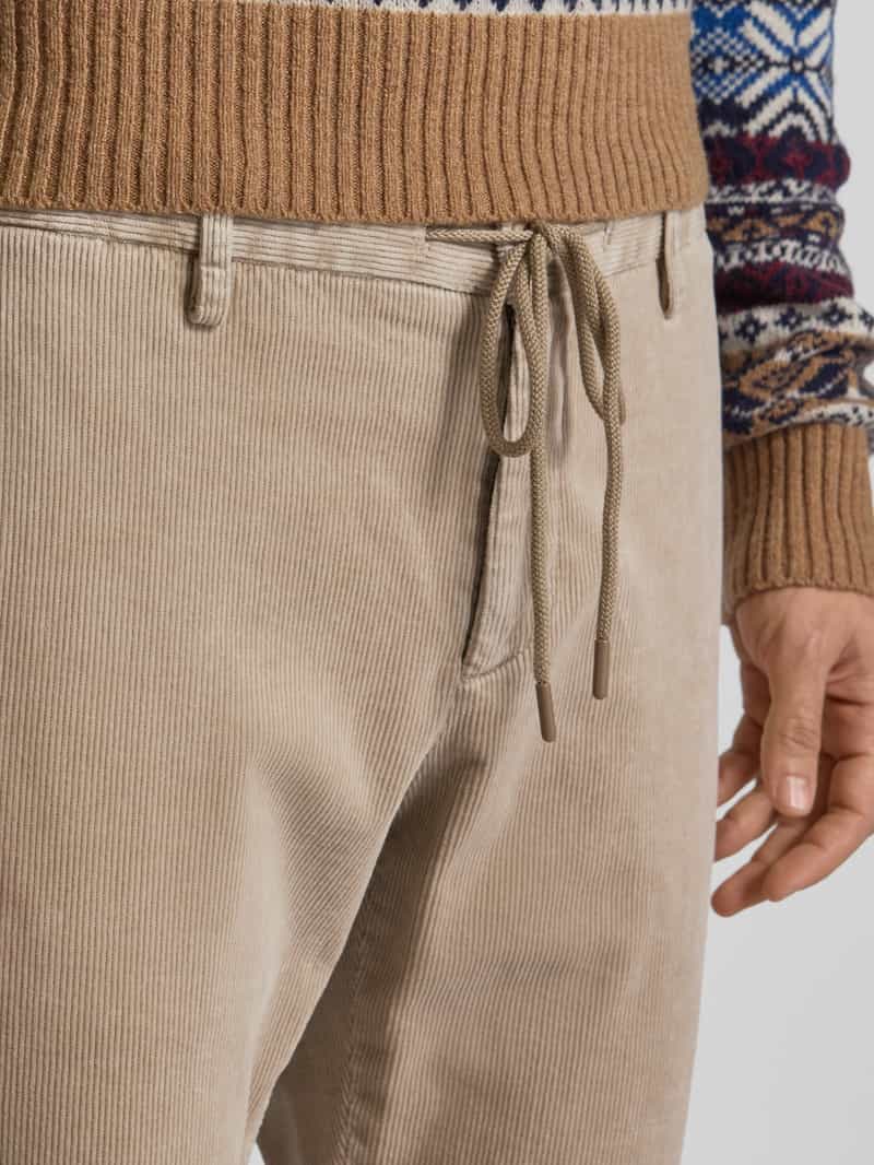 Alberto Broek van fijne corduroy met tunnelkoord model 'Jump'