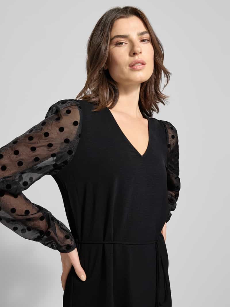 Vero Moda Soepele cocktailjurk met semi-transparante mouwen model 'ALVA'