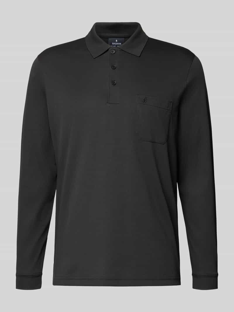 RAGMAN Regular fit poloshirt met borstzak