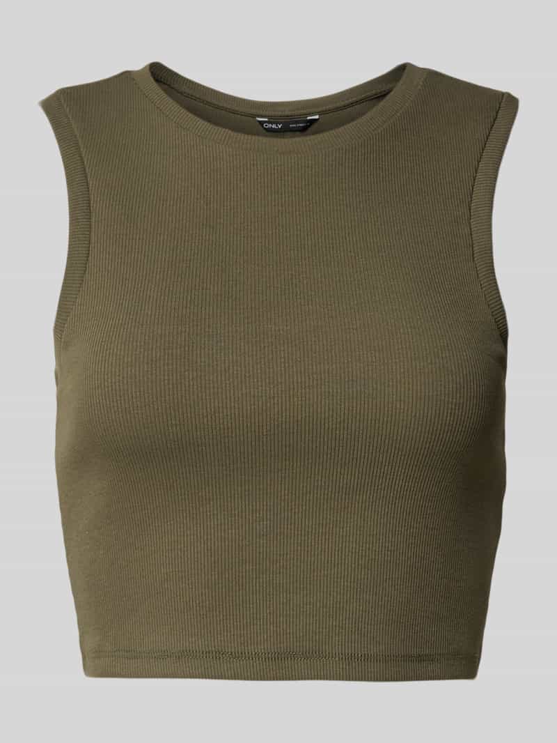 Only Slim fit korte tops van katoenmix model 'VILMA'