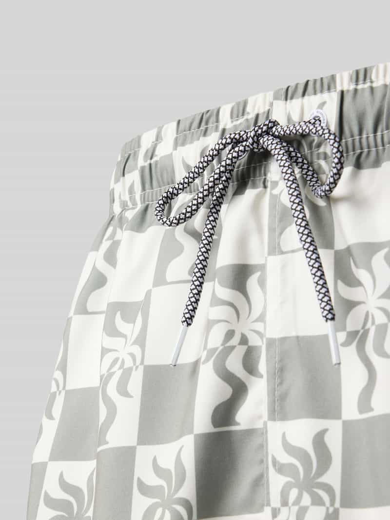 BOARDIES Zwembroek met elastische band model 'Clara Palm'