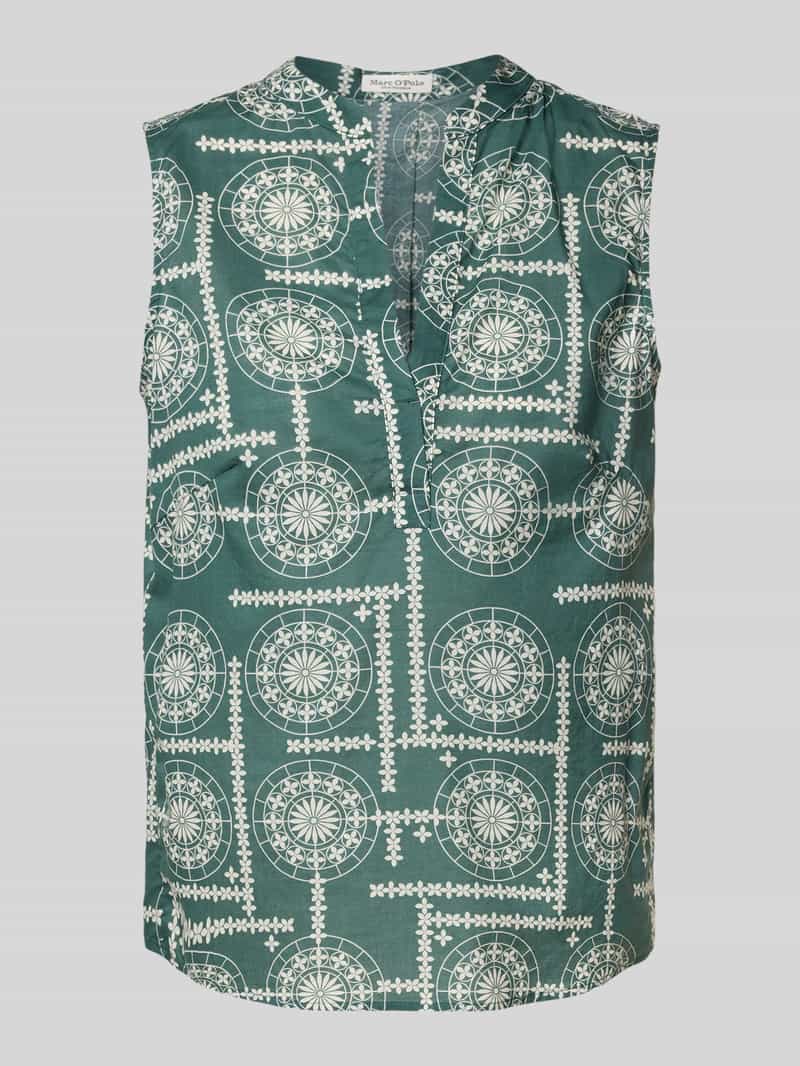 Marc O'Polo Loose fit blousetop van puur katoen