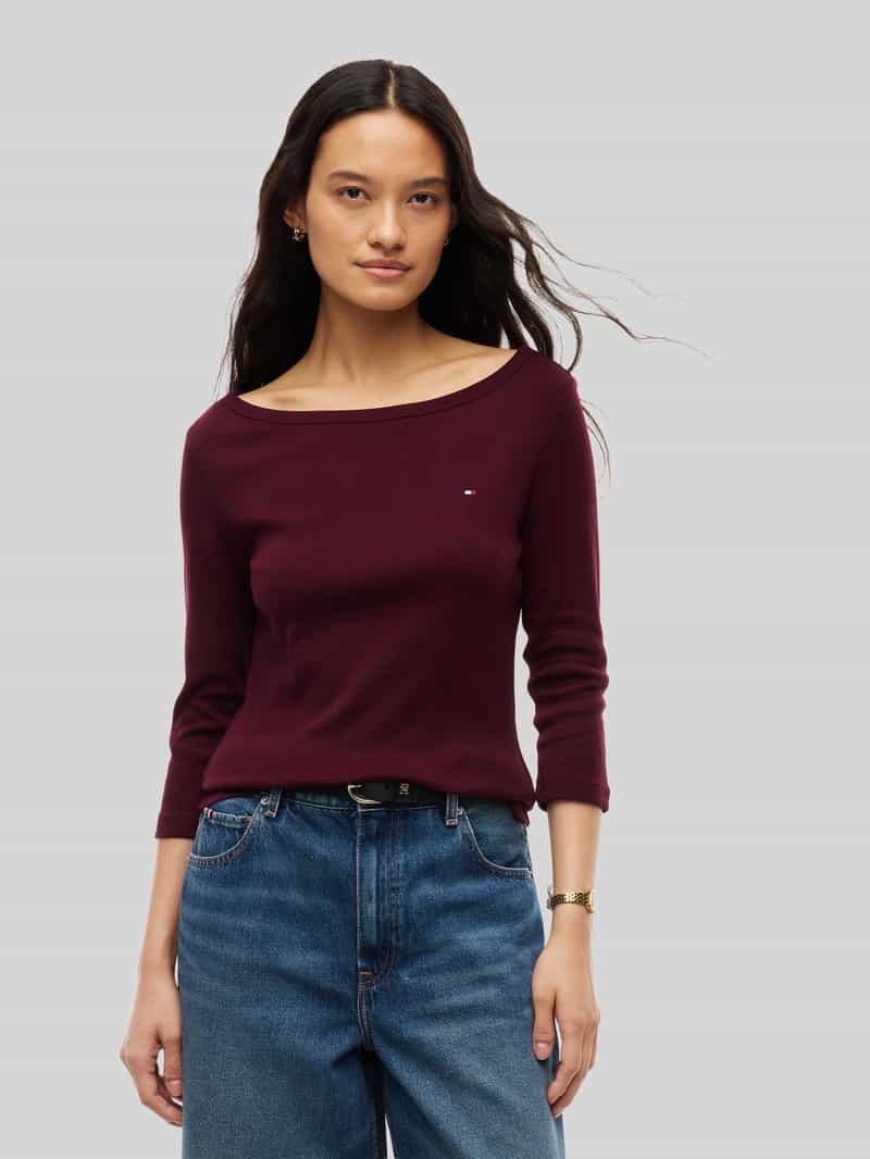 Tommy Hilfiger slim fit shirt met lange mouwen van puur katoen