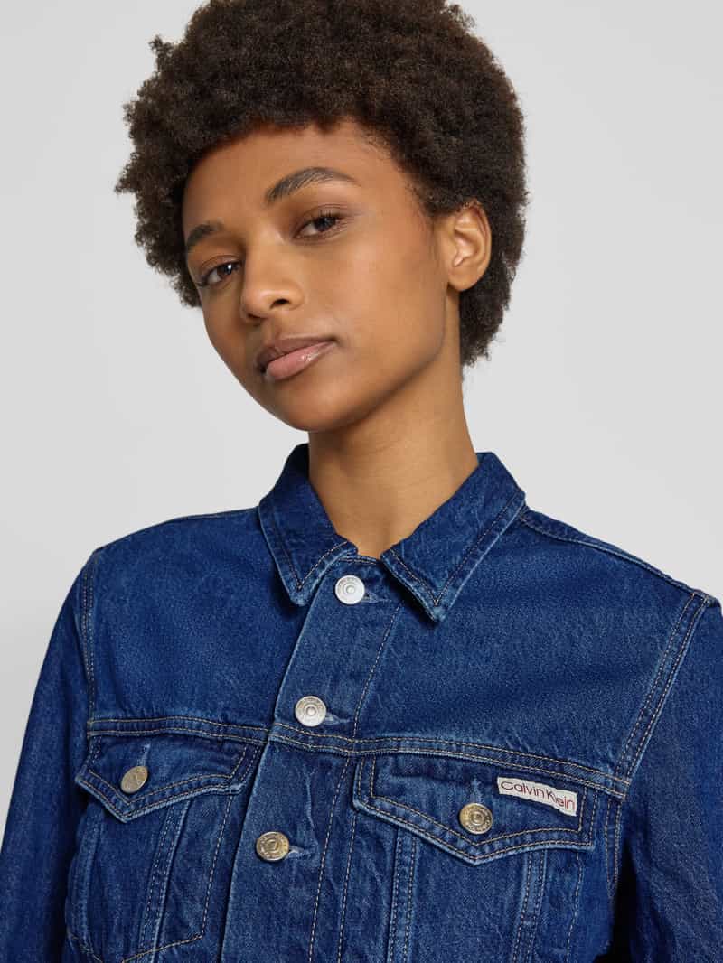 Calvin Klein Jeans Trucker jacket met labelpatch