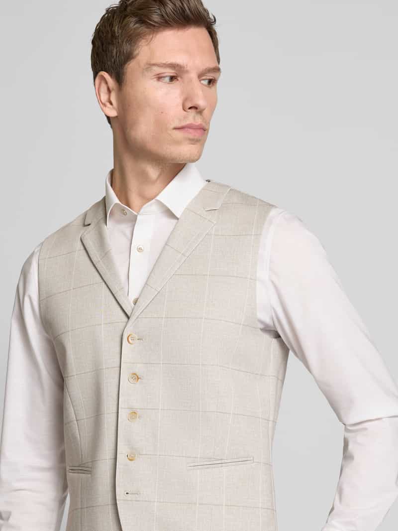 ATELIER TORINO Gilet met paspelzakken