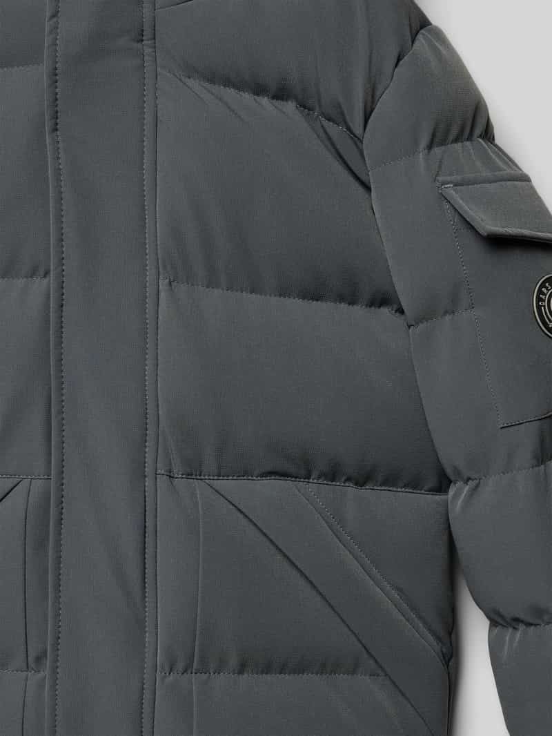 CARS JEANS Regular fit gewatteerd jack met logo-applicatie model 'Camden'