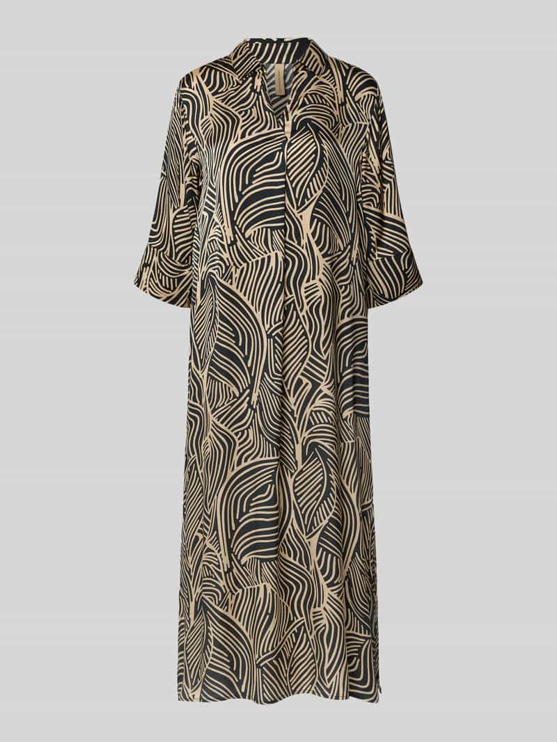Soyaconcept Relaxed fit midi-jurk van pure viscose model 'Signora'